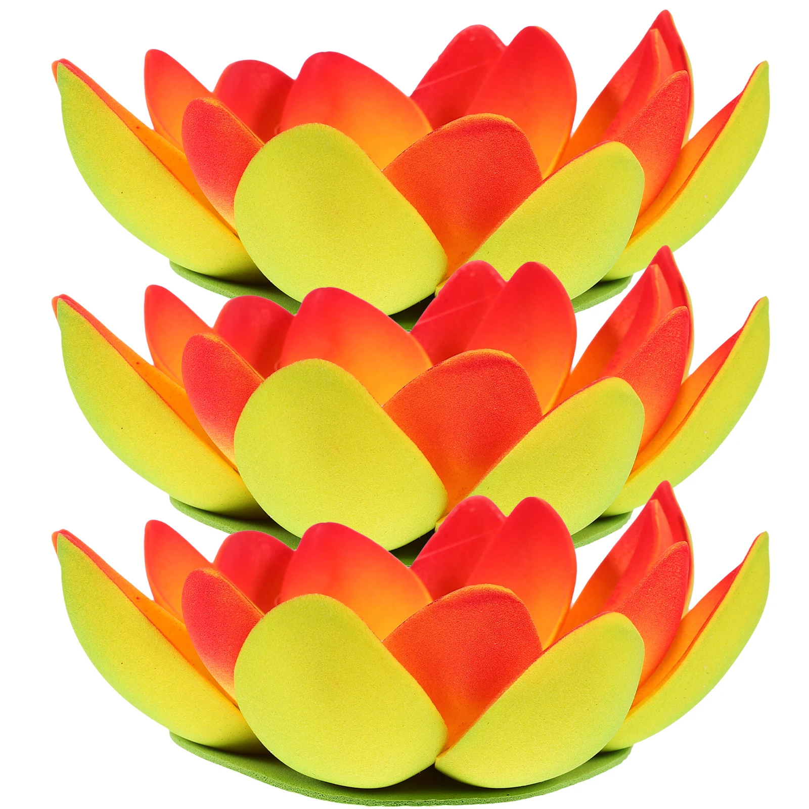 

3 Pcs LED Lotus Shape Candles Decorative Blessing Lamps for Birthday Wedding Festival EcoFriendly Safe Premium Material Home