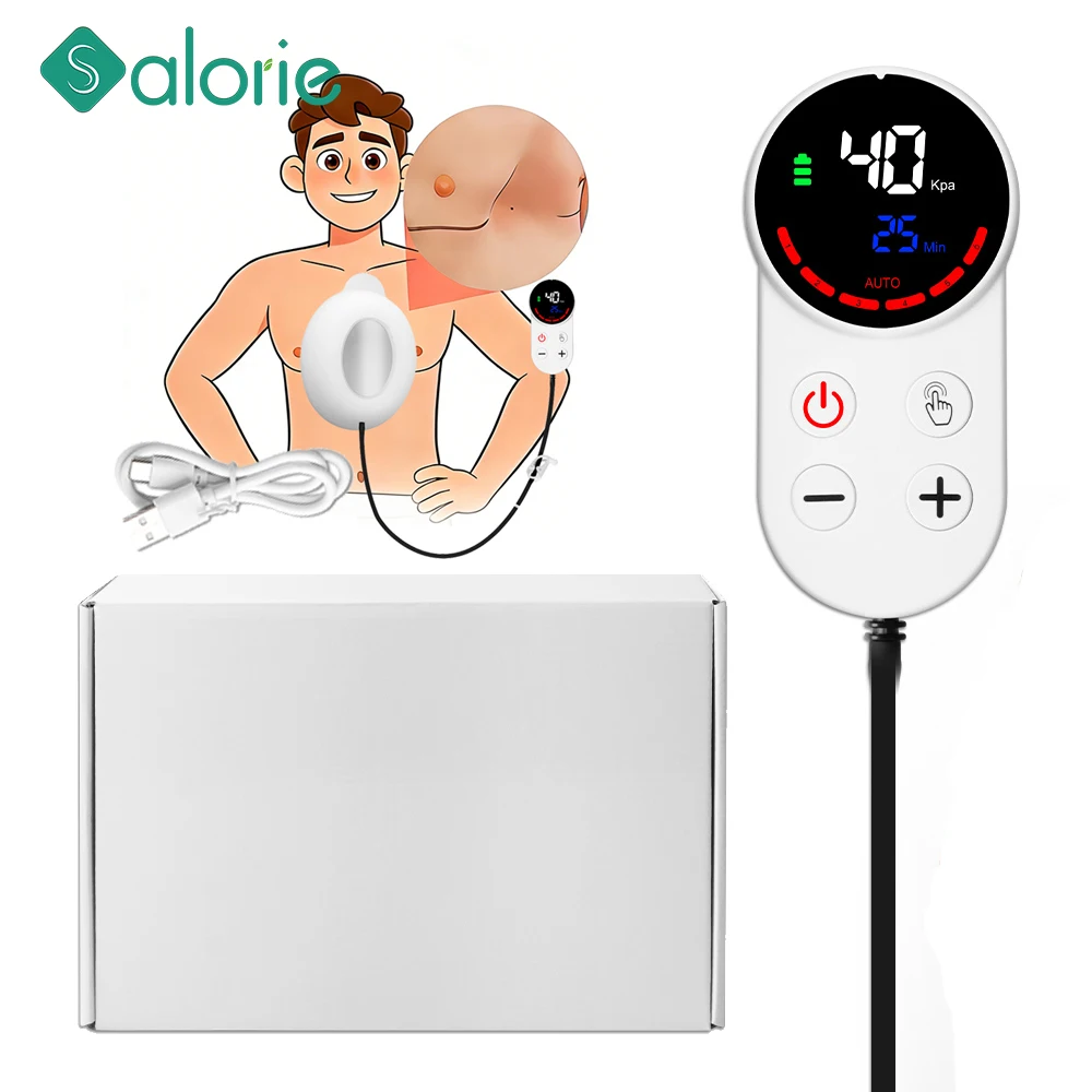 Electric Pectus Excavatum Vacuum Bell ,Non-Invasive Funnel Chest Sunken Chest Corrector Adjustable Pressure Silicone Suction Cup