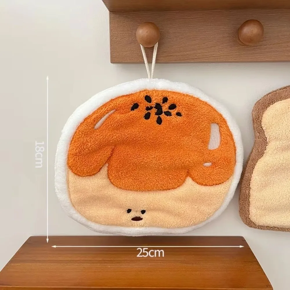 High Quality Cartoon Hand Towel Absorb Water Thickened Kitchen Handkerchief Coral Velvet Hanging Hand Wipe Kitchen
