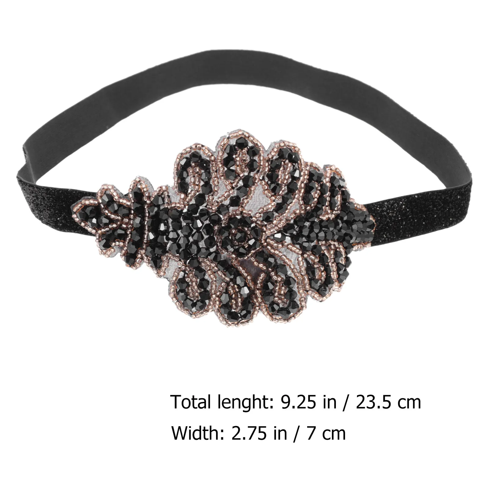 1Pcs Delicate Vintage 1920s Flapper Hairband Rhinestone Headpiece Party Prop Festival Carnival Costume Accessory