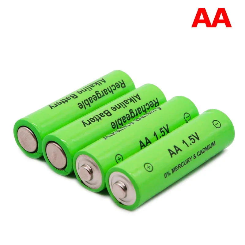 AA Rechargeable aa 1.5V 3800mah Alkaline Battery Flashlight Toy Watch MP3 Player, Free Delivery Baterias Recargables