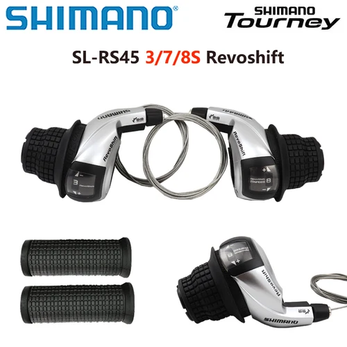Imagen 1 del producto Nuevo Shimano Tourney RS45 Revoshift grip bicicleta palanca de cambios giratoria 3x7s 3x8s 21s 24s peine de bicicleta con empuñaduras