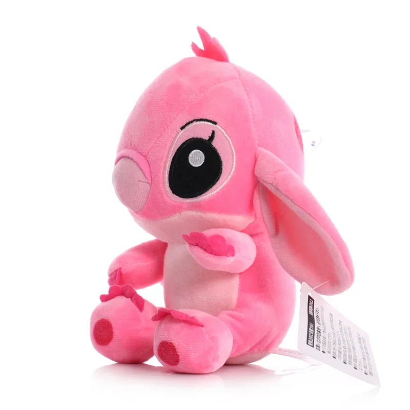 20cm Anime Stitch Plush Stuffed Kawaii Toys TV Same Paragraph Role Pendant Doll Kids Birthday Gifts Couple Models