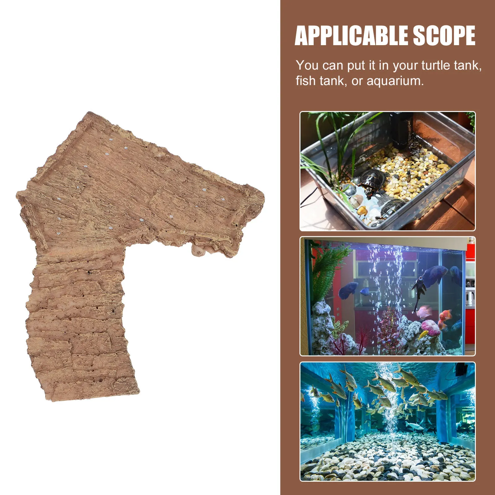 

Resin Turtle Basking Platform Fish Tank Decoration Exercise Healthier Pets Gift Reptile Basking Platform