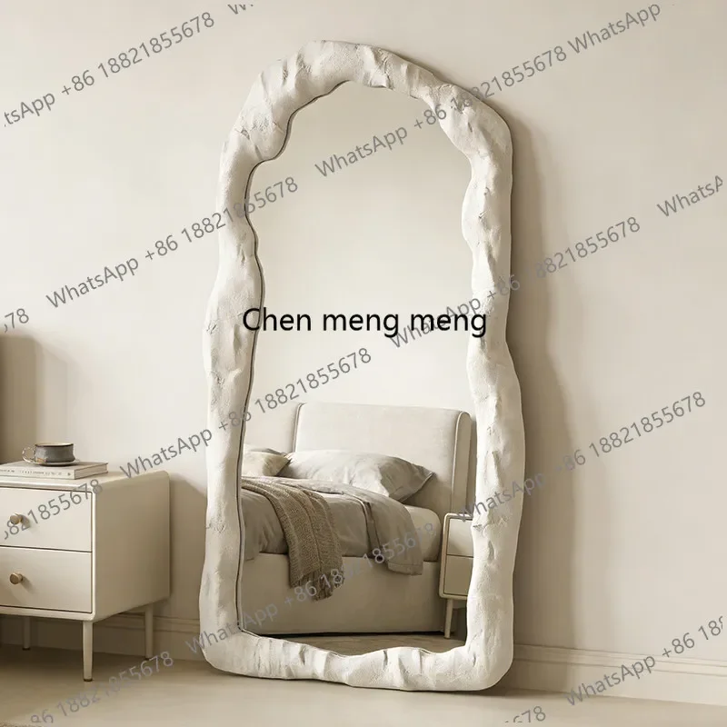 A139Hotel wind floor mirror, American ins Internet celebrity full body mirror home French high sense