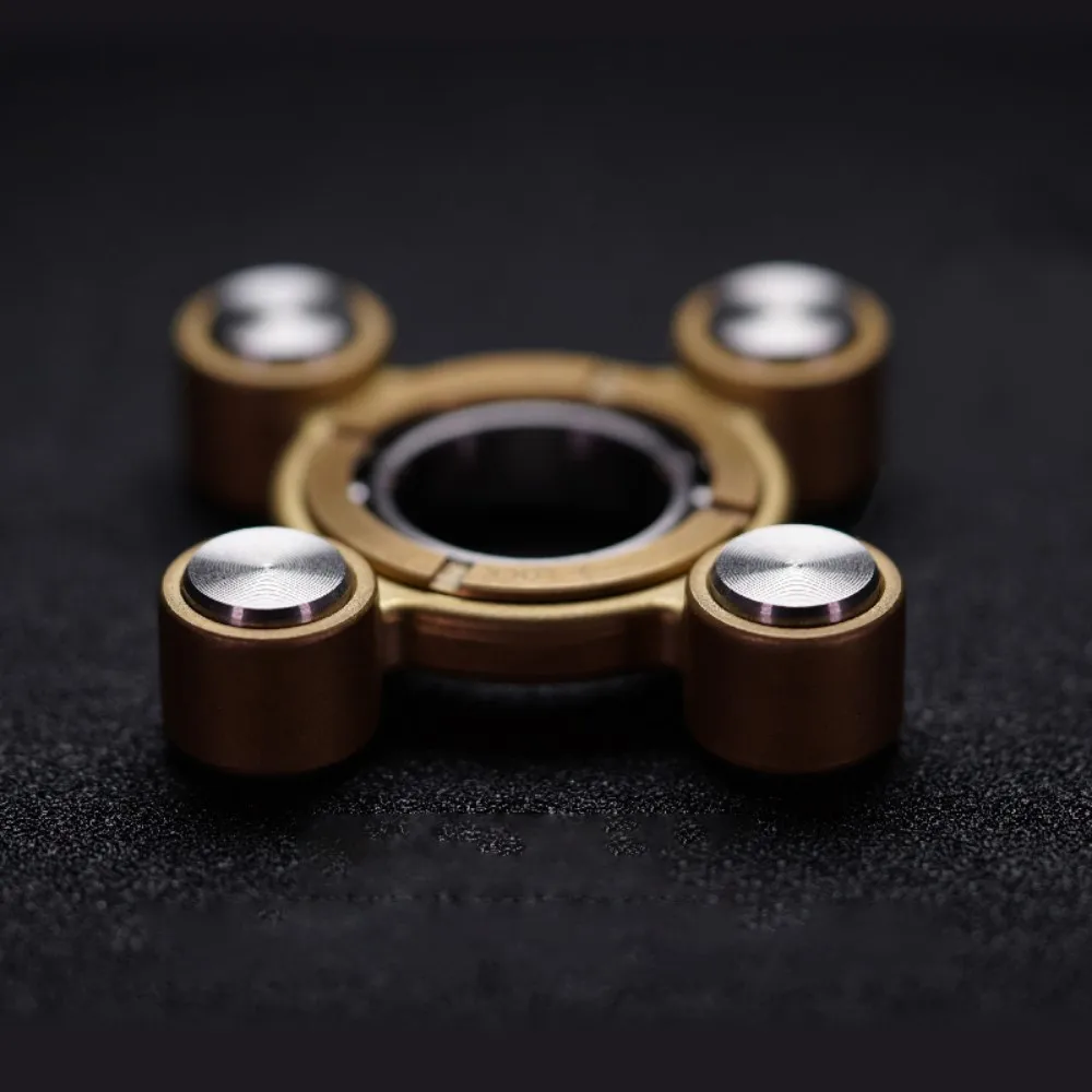 FEGVE EDC Flying Apsaras Air Fidget Spinner Brass Stainless Steel Anxiety Relief Gadgets Metal Fidget Toy Original Design