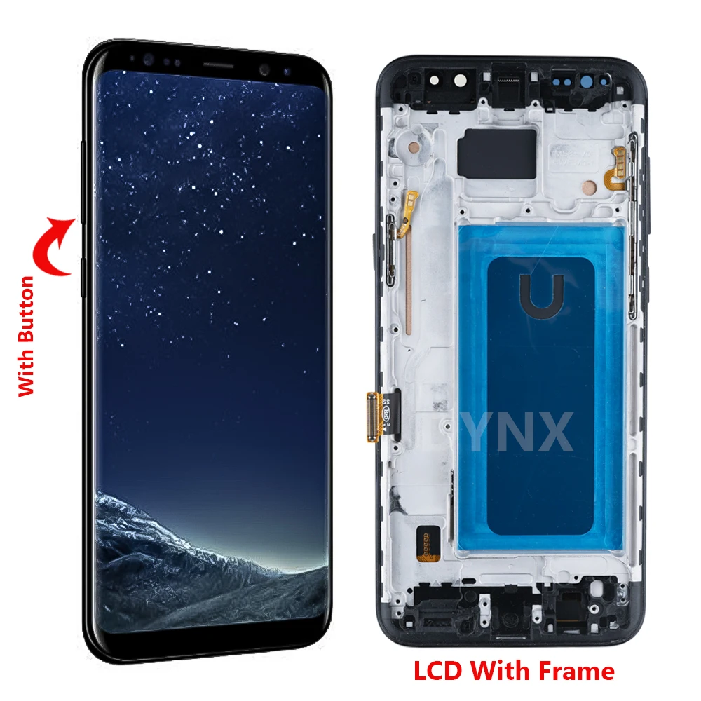 6.18‘’New TFT LCD For Samsung S8+ G955U LCD Display With Frame For S8Plus LCD Touch Screen Digitizer Assembly Replacement Repair