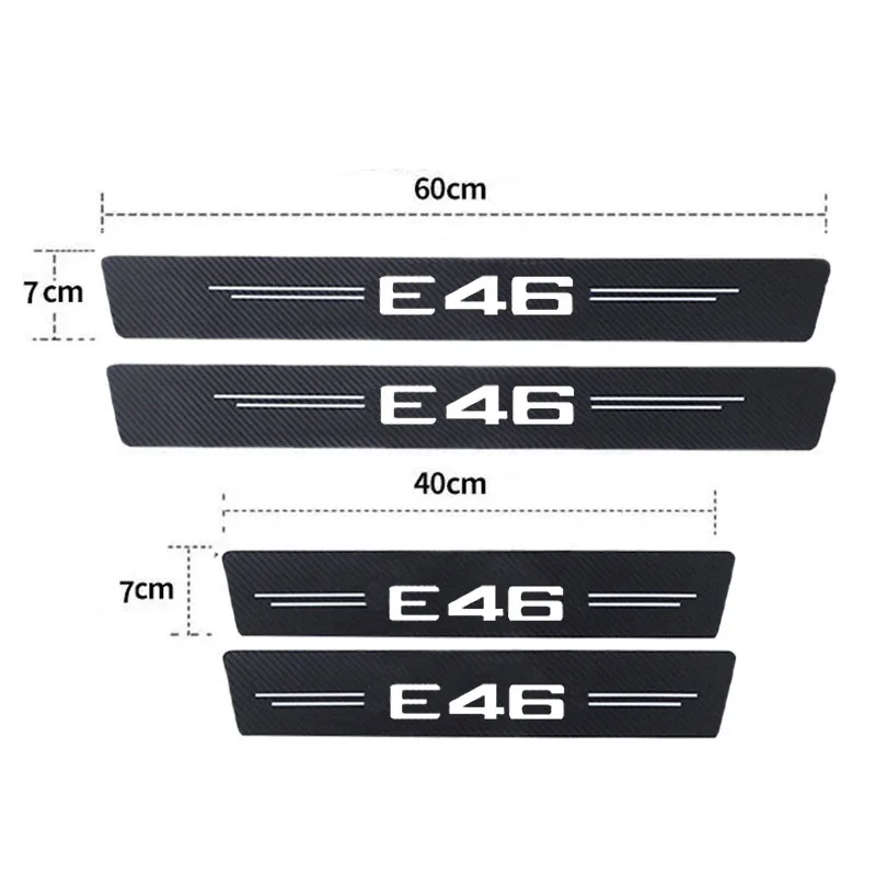 Luminous Car  Door Threshold Stickers Decals for BMW E46 Badge E30 E60 E61 E83 E34 E36 E39 E90 E91 E71 Sill Anti Scratch Film view 2