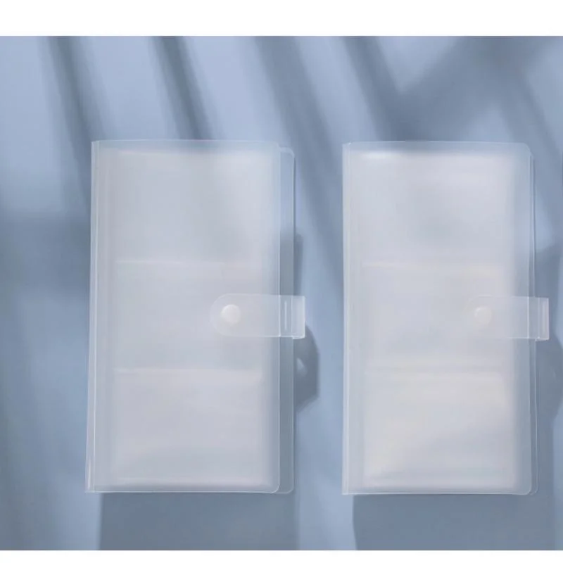 Pocket Mini Photo Album Transparent Album Photo Card Holder Mini Album Storage Collect Book Card Train Ticket Album