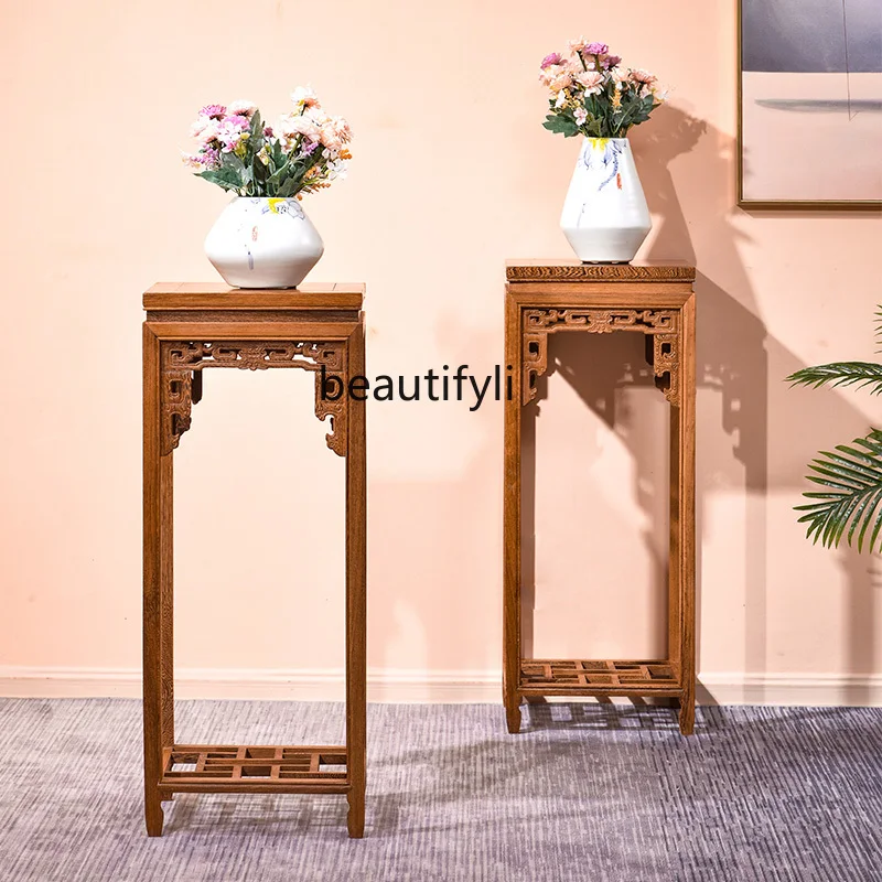 flower stand flower several bonsai solid wood Chinese antique mahogany vase stand antique ornament stand