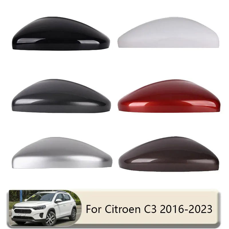 

Car Rearview Mirror Decorative Cover For Citroen C3 2016-2023 models Car Mirror Shell Decoration Modification