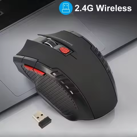 Wireless Mouse 2.4G USB Receiver 6 Buttons Professional Optical Wireless Mouses USB Right Scroll Mice for Laptop PC Gamer