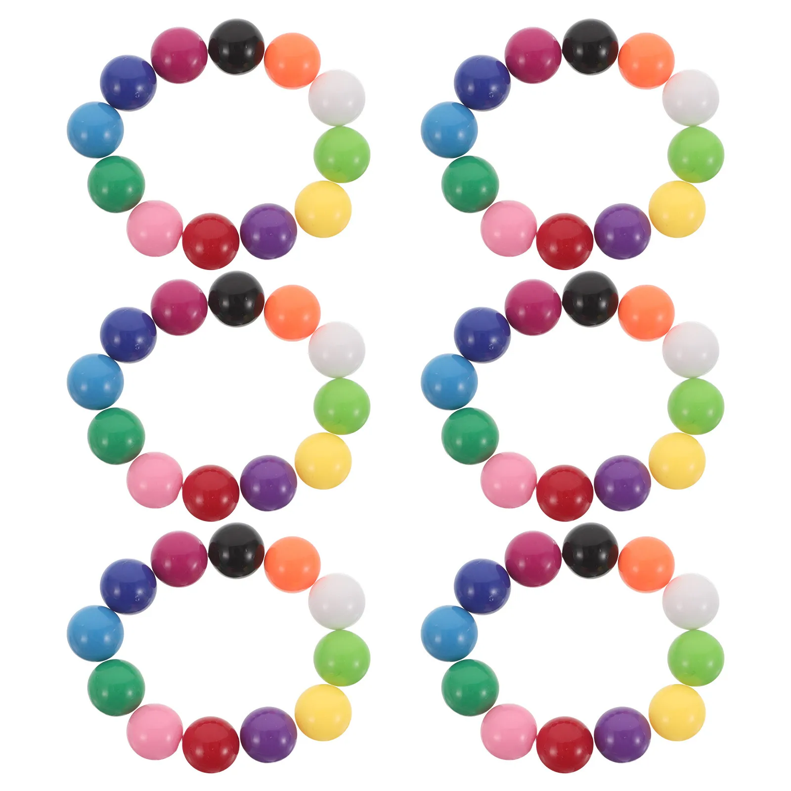 Billes colorées en plastique solide, 240 pièces, 10Mm, pour jeux de société, dames chinoises, expériences sur tige, apprentissage Montessori