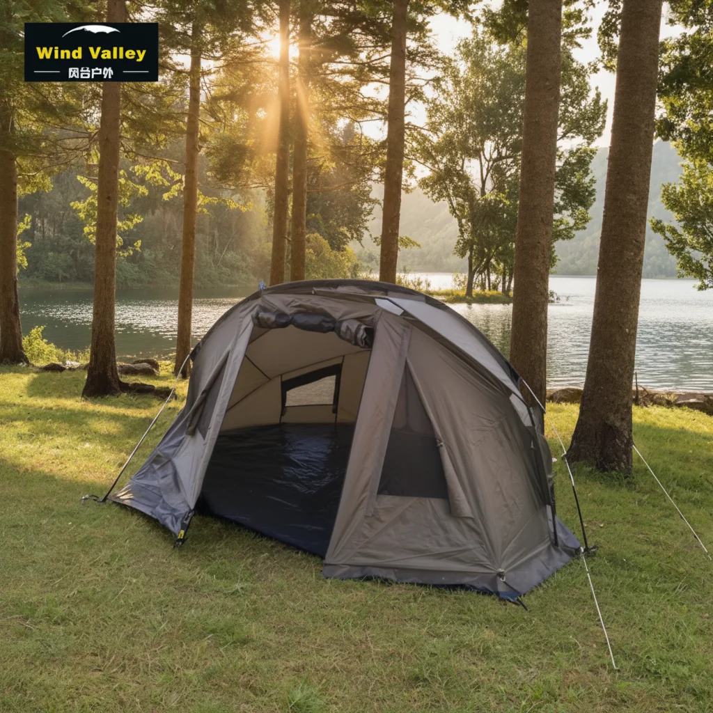 Wind Valley Hot Sale High-Strength Oxford Cloth Four-Season Outdoor Camping & Fishing Tent Single Layer Foldable Breathable