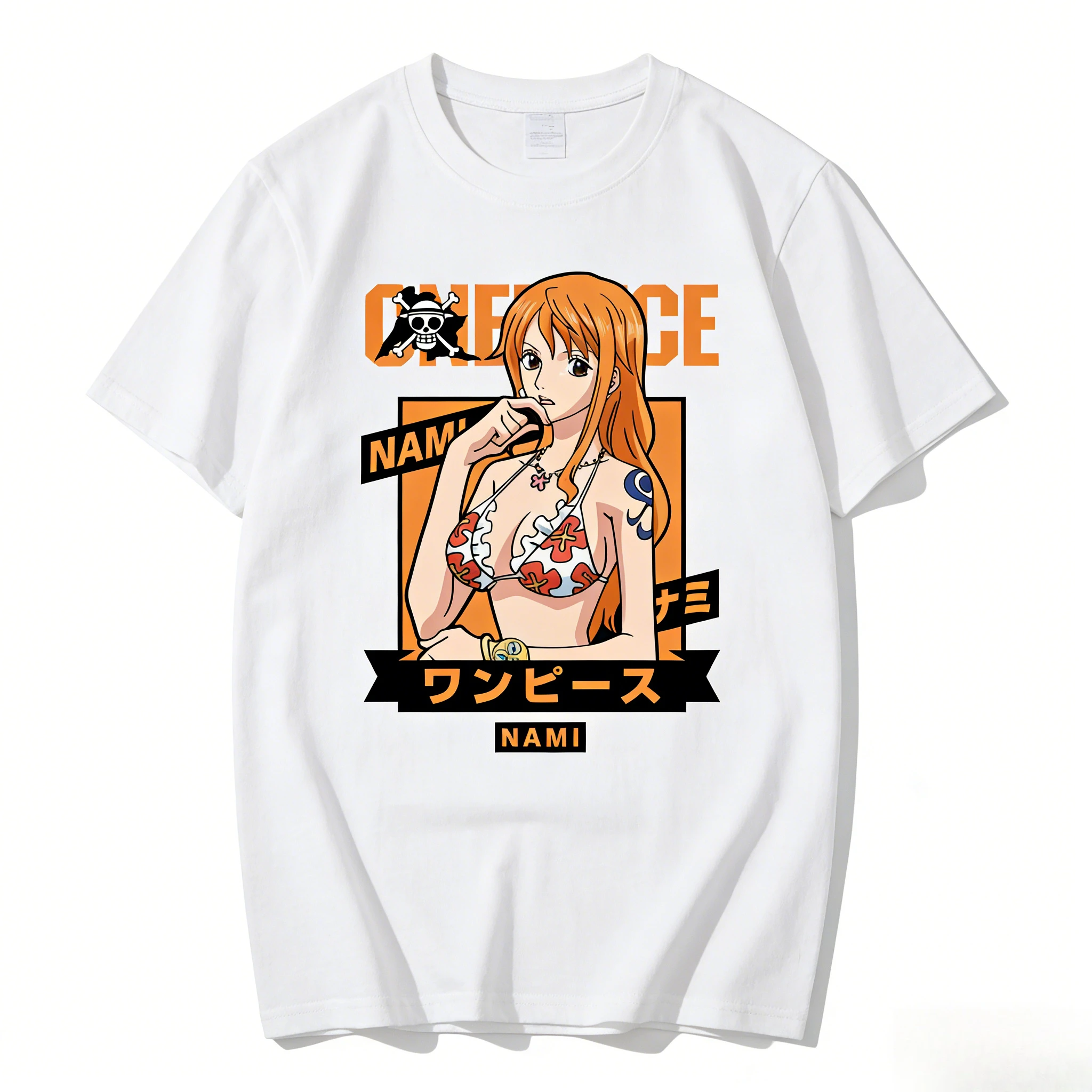 Camiseta Unisex de Verano 2026 con Estampado de Nico Robin, Diseño de Anime, Estilo Hip-Hop Americano, Informal, para Padres e Hijos