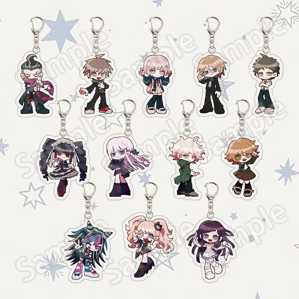 Anime Danganronpa Acryl-Schlüsselanhänger Figur V3 Nagito Kirigiri Nanami Junko Niedlicher Taschenanhänger Fan-Kollektion 6cm