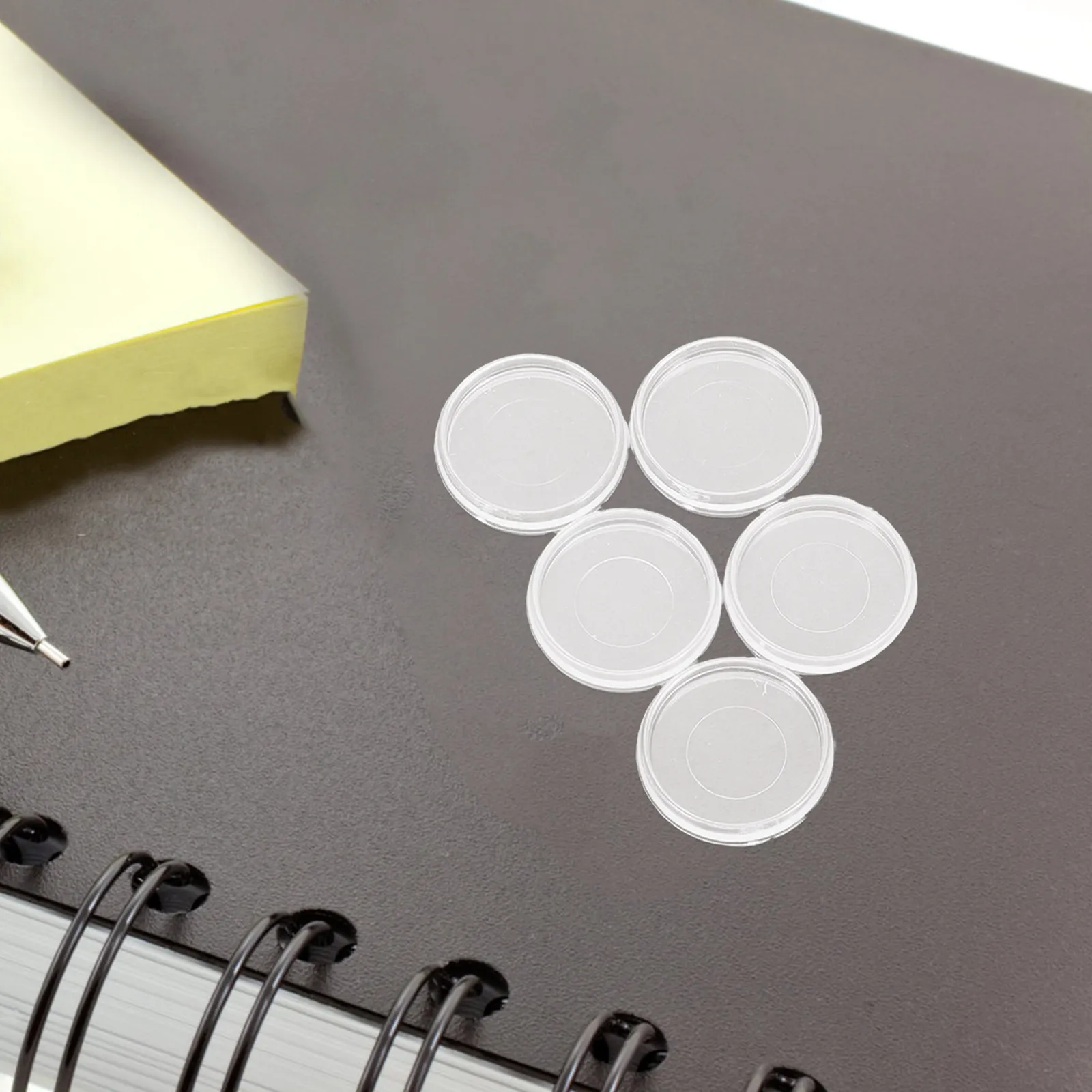 

100Pcs Transparent Loose Leaf Binder Rings Detachable Plastic Binding Clips Office Document Organizer Colorful Notebook