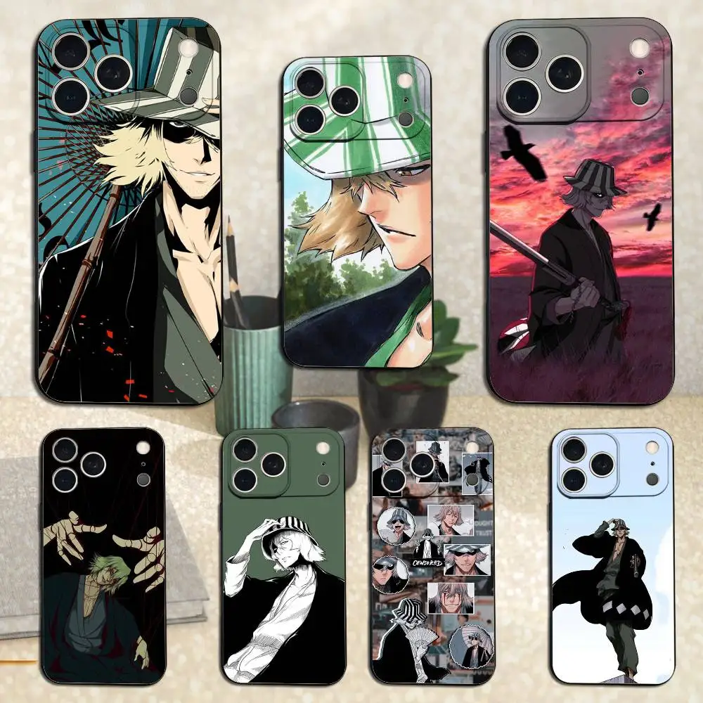 

Cool K-Kisukes U-Uraharas Phone Case For iPhone 17,16,15,14,13,12,11 Plus,Pro Max,XS,X,XR,SE,Mini,8,7,Soft Silicone Black Cover