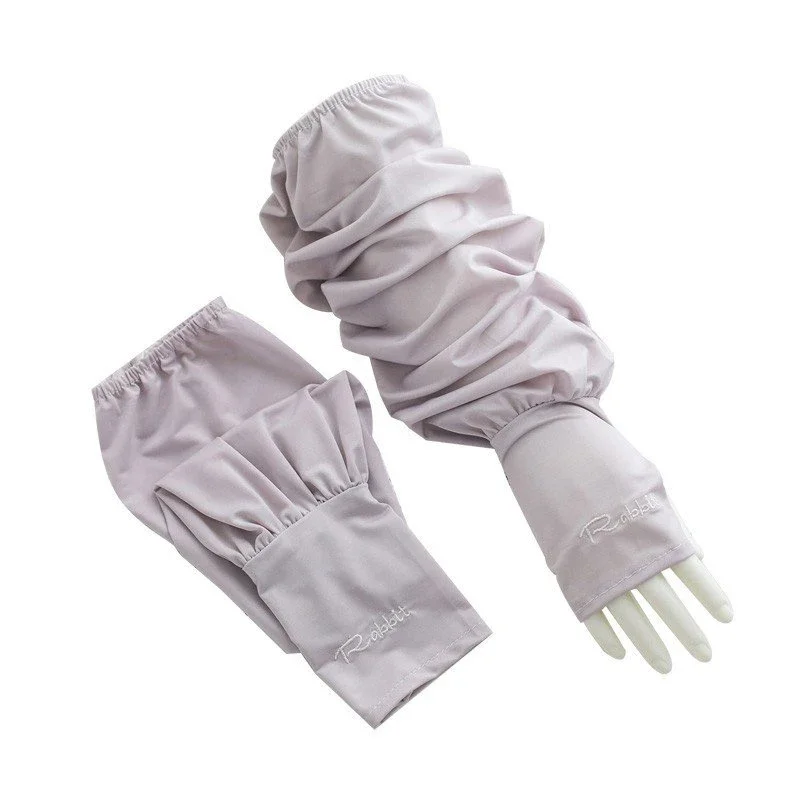 Protector solar suelto de verano para conducir, manga de seda helada, manga de protección UV de longitud larga para mujer, guante para brazo, mangas de hielo, protección UV