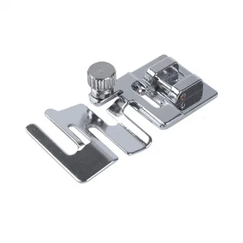 Pièces de Machine à coudre domestique, pied-de-biche, ourlet roulé, cordon élastique, tissu extensible, accessoires de couture, bricolage