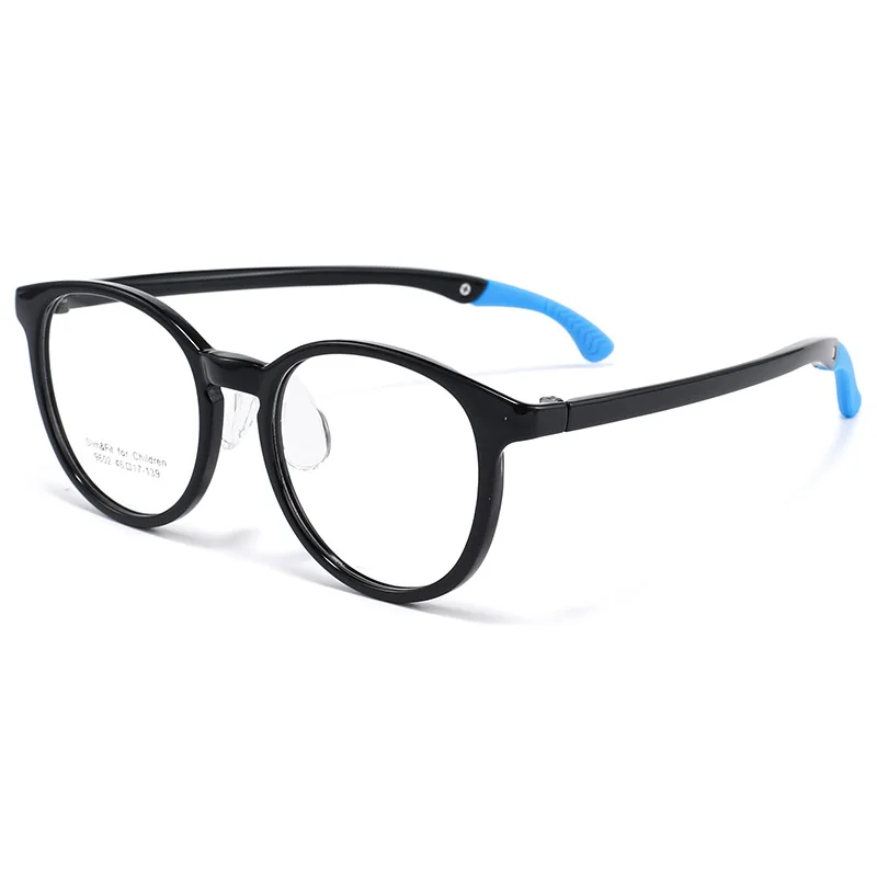 Teenager Sports Elastic Adjustable Temples Round Frame Myopia Hyperopia Astigmatism Anti Blue Light Prescription Optical Glasses