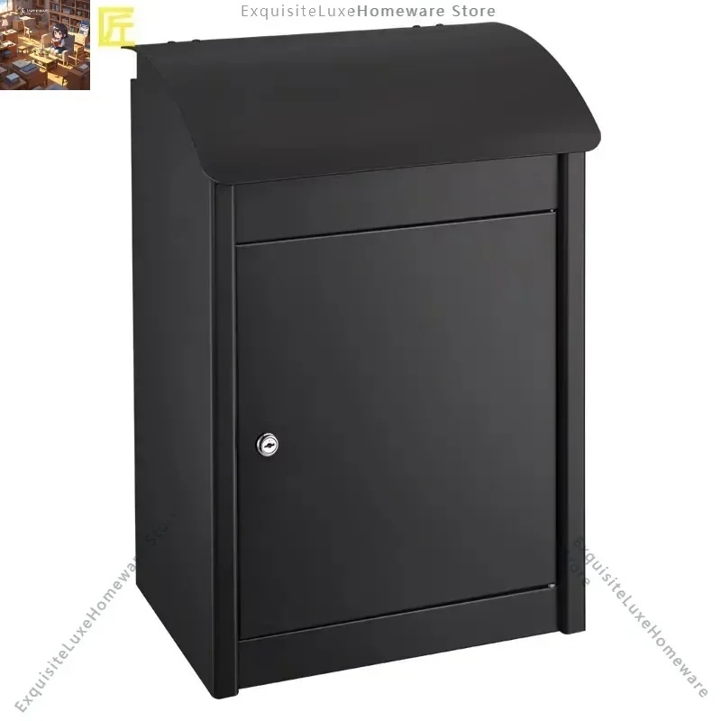 Wall-mounted small anti-theft home door courier box, villa outdoor parcel letter box, storage collection and delivery box