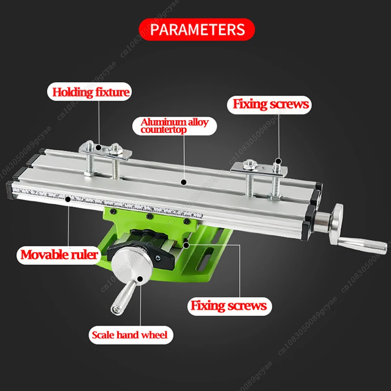 Worktable Milling Machine Working Slide Table Vise Fixture Adjustment Worktable With Plat Nose Pliers Adjustable X-Y For Drill