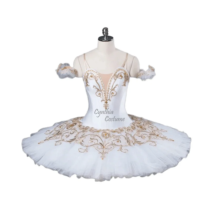 

Белый балетный костюм для соревнований, классический туту для выступлений, костюм для балета «Лебединое озеро», «Снежинки», «Щелкунчик» для девочек