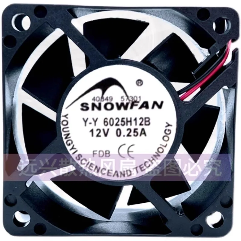 

Новый вентилятор для SNOWFAN YY6025H12B 6025 6 см 12В 0.25A охлаждающий вентилятор 60*60*25 мм