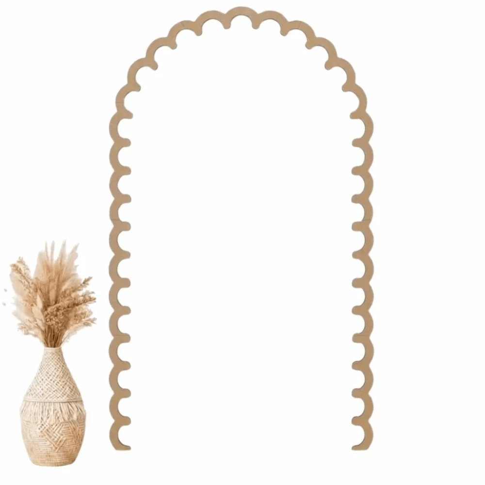 9/10Pcs Super Large Wall Arch Decor DIY Wall Decor Shaped Scalloped Crafts Trim Vintage Easy To Install Wood Arch Trim