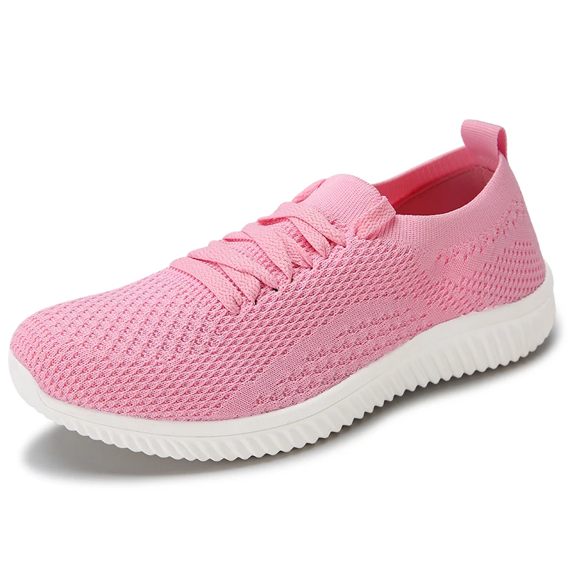 2025  Running Summer Tennis Women Casual Shoes Breathable Walking Mesh Lace Up Flat Shoes Sneakers Women