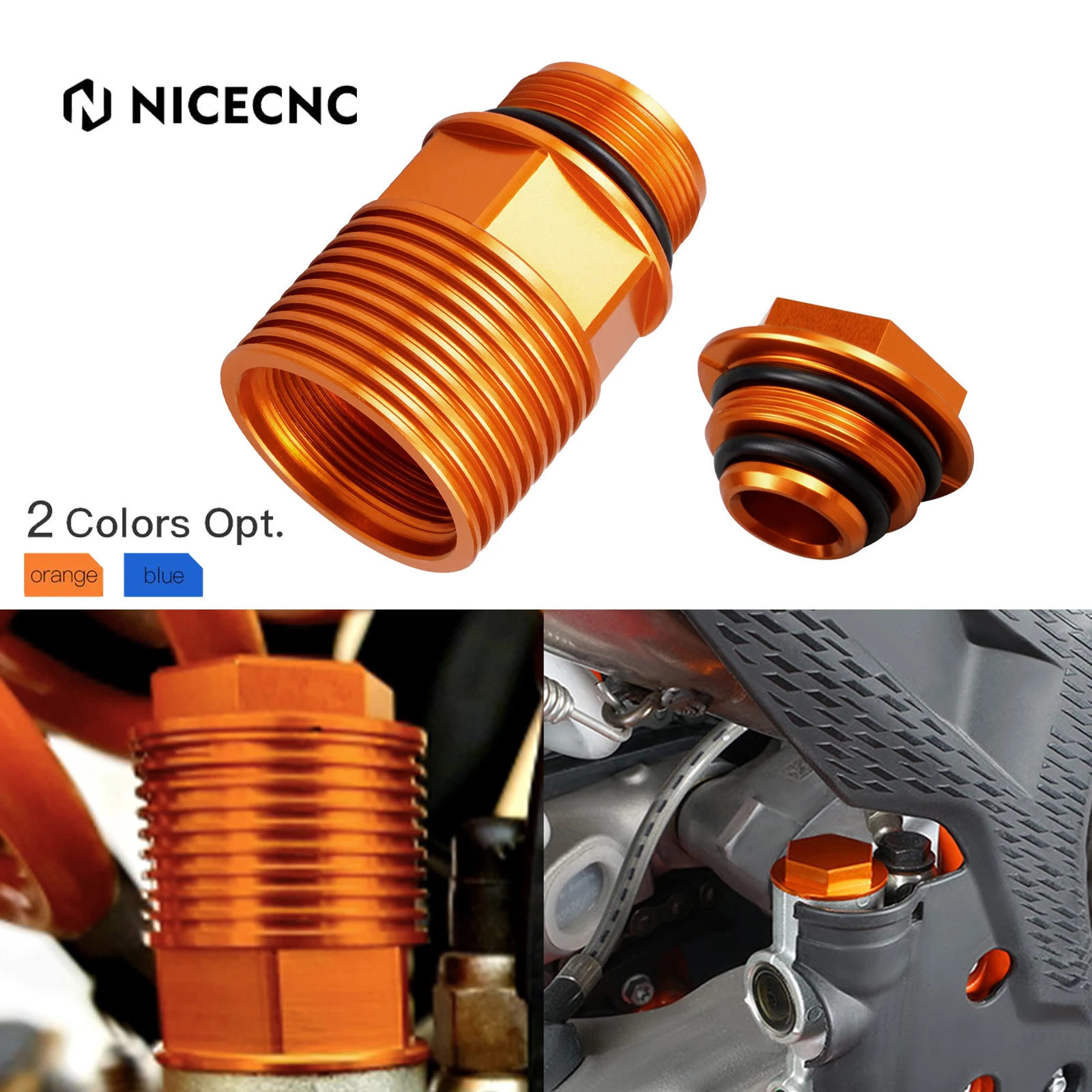 

For KTM EXC 300 EXC250 EXCF 350 EXC 450 SX125 SXF 250 SXF 450 XCW 300 2004-2016 Rear Brake Reservoir Extender Fluid Cylinder Cap