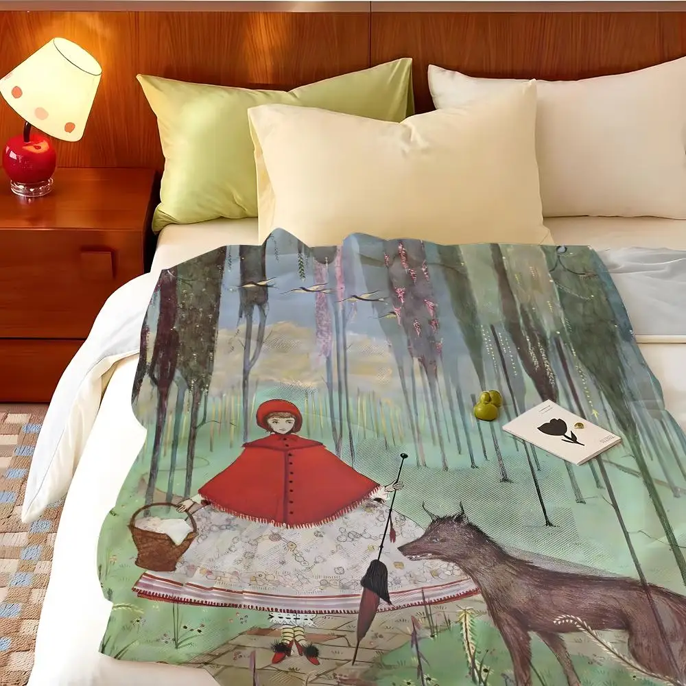 Artist H-Harry C-Clarke Throw Flannel Throw Blanket, Lightweight Cozy, Durable Washable cute Cool