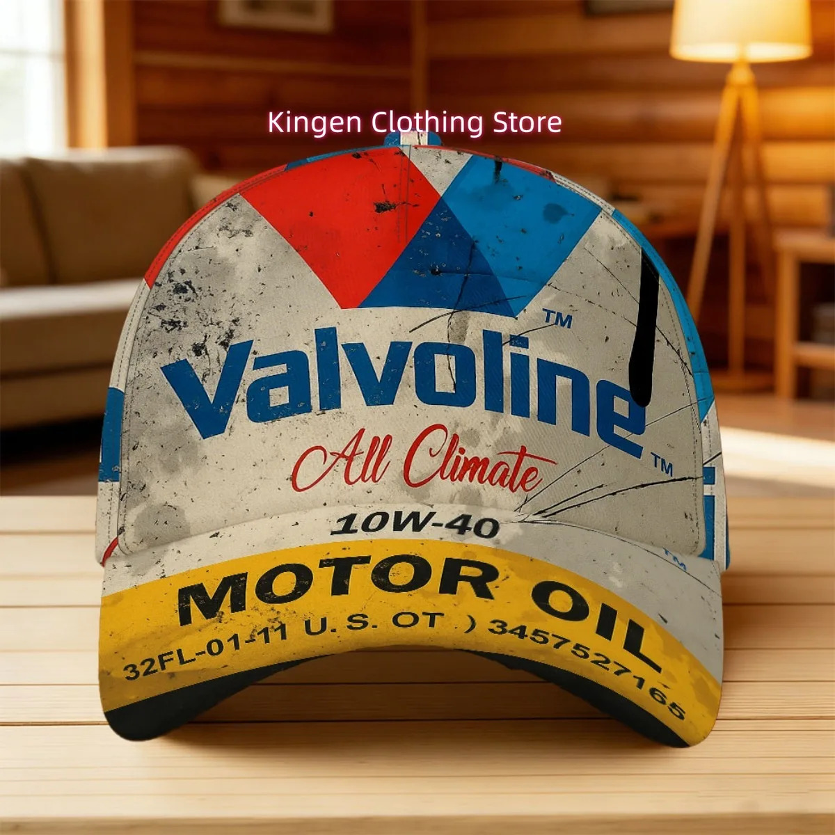 1pc a Classic Baseball Cap Featuring Engine Lubrication, Suitable for All Weather Conditions, with a Lively Design. This Durable
