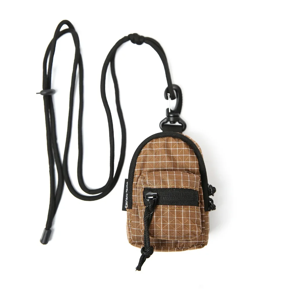 

Водонепроницаемый мини-кошелек-брелок в корейском стиле для ключей и мелочей, портативная нейлоновая сумка-кроссбоди на шею