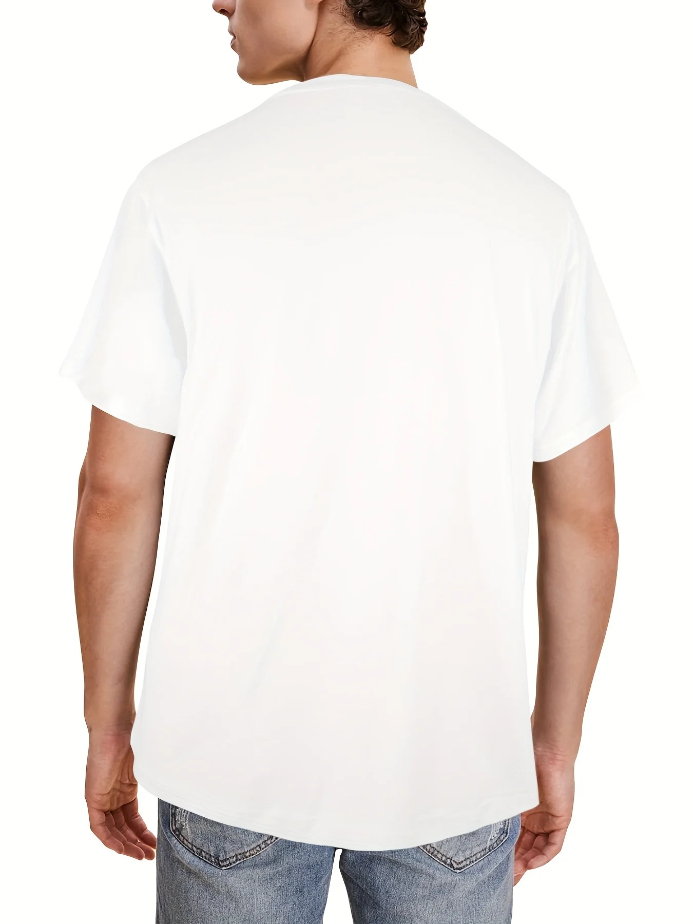 남성 티셔츠 - 반팔 크루넥 소프트 피티드 티셔츠 프레쉬 클래식 티셔츠