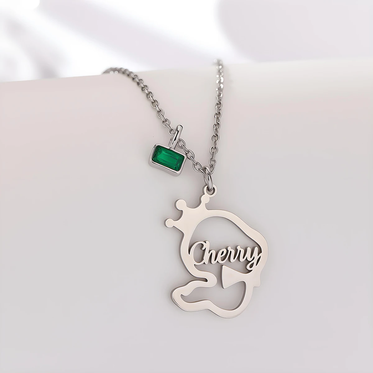 

Chandler Custom Name Romantic Crown Heart Arrow Pendant Necklace Stainless Steel Jewelry Valentine Gift