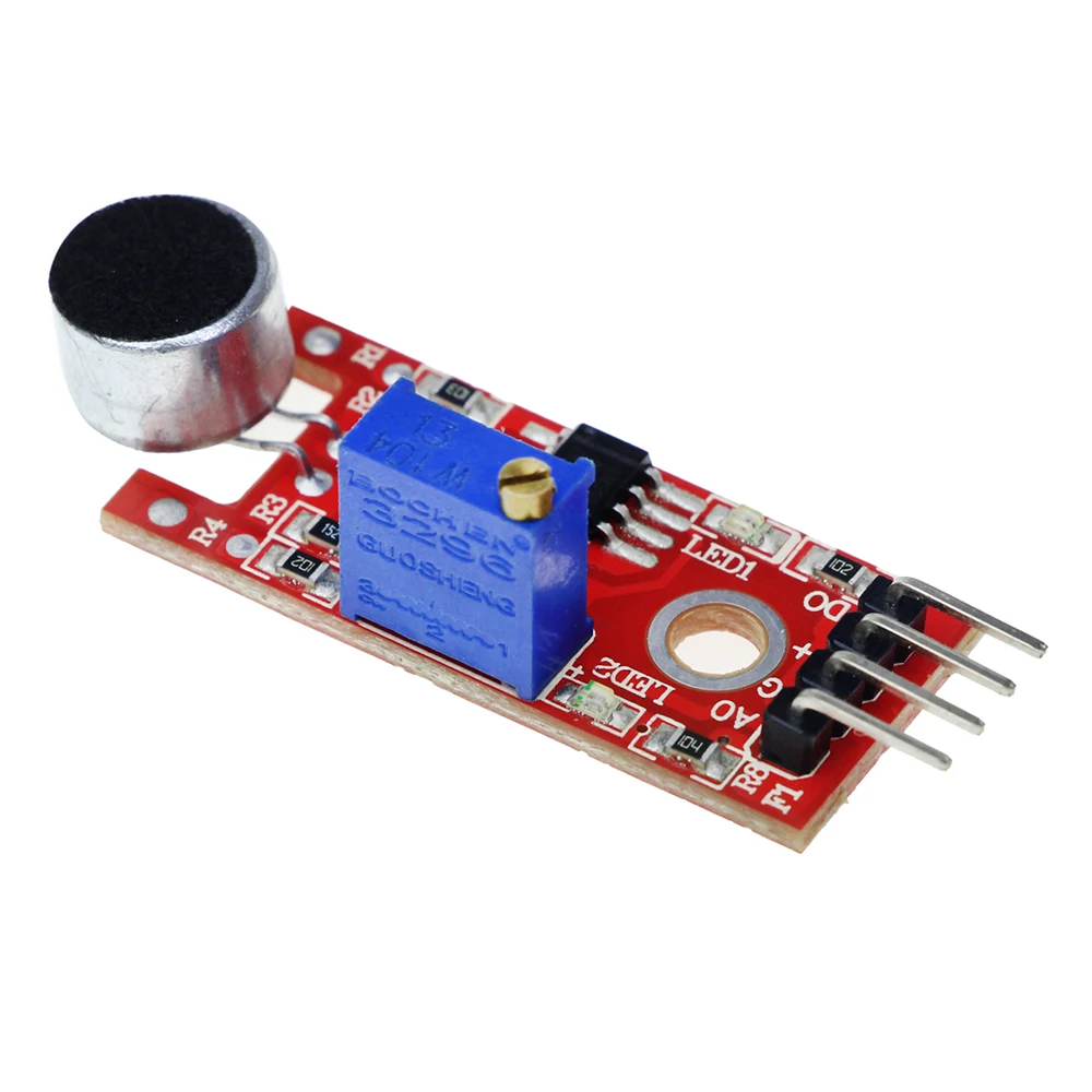 KY-038 KY-037 New 4Pin Voice Sound Detection Sensor Module Microphone Transmitter Smart Robot Car For Arduino DIY Kit KY038 view 4