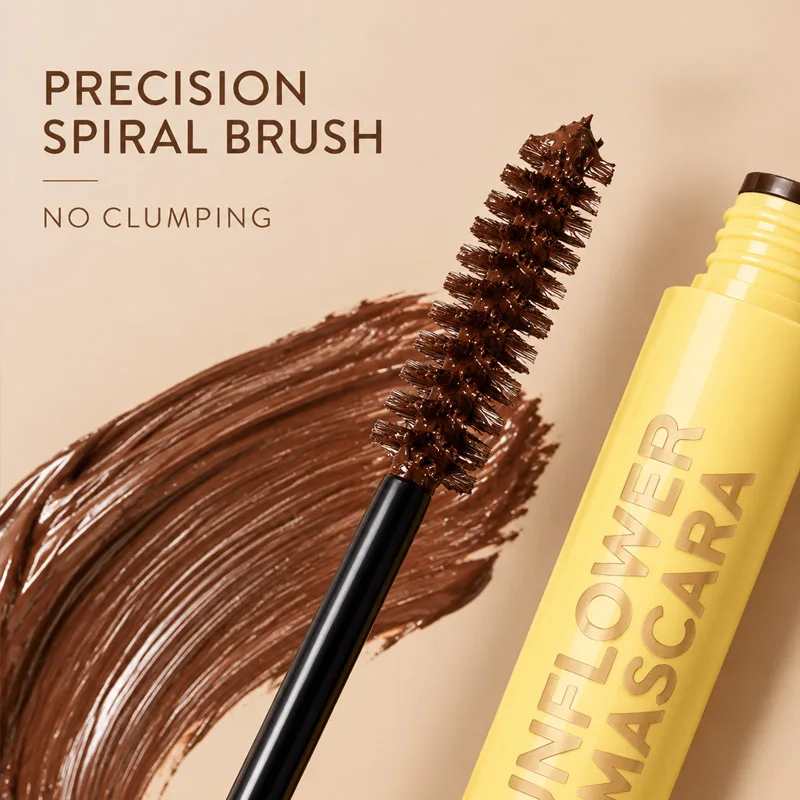 Sunflower Mascara Lengthening Curling Waterproof Long Lasting Brown Eye Makeup