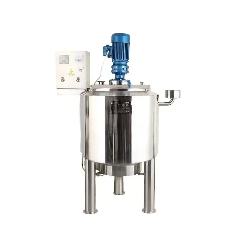 500 Liter Double Jacket Heating Mixer Stainless Steel Agitator Tank Cream  Chocolate Melting Tank 1000L Loading Capacity