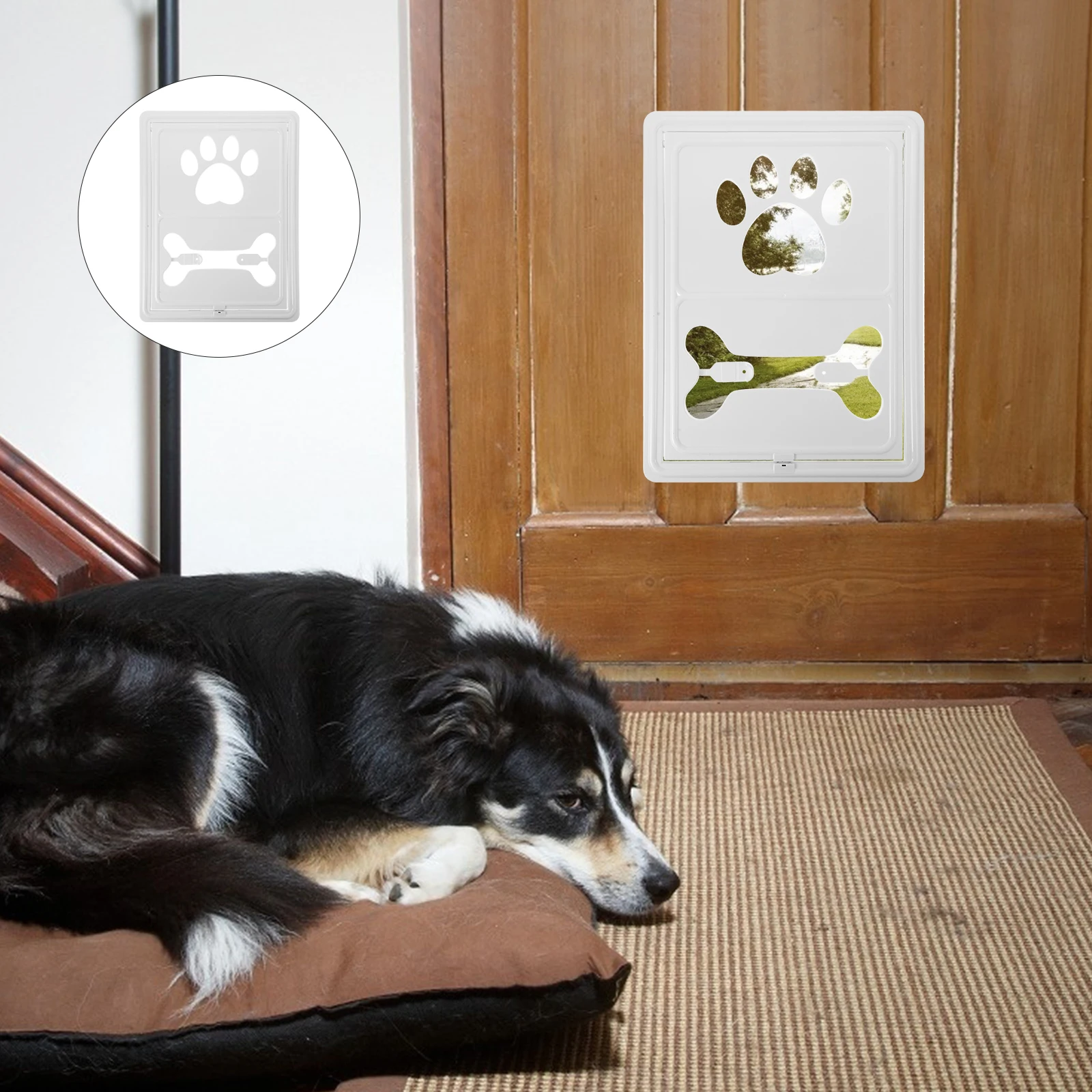 

Pet Screen Door Magnetic Aluminum Hanging For Dog Cat Automatic Closure Small Animals Durable Built-In Locking Flaps Supplies
