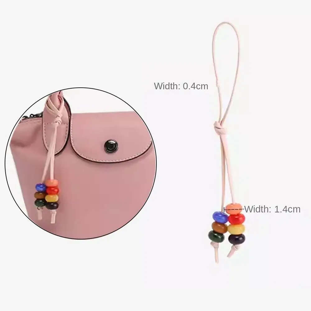 Beaded Decorative Chain for Longchamp Colorful Handheld Handbag Chain Mini Bags Hanging Pendant Parts Accessories