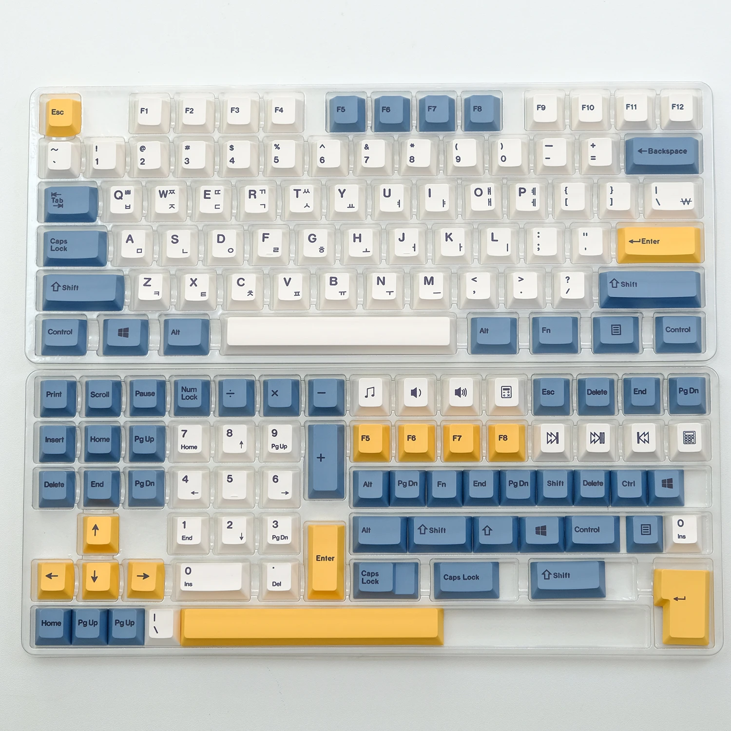 KBDiy 145 Tasten/Set PBT Aprikose Gelbe Tastenkappe Koreanisches Kirschprofil Tastenkappen für mechanische Tastatur 7U DIY Custom für GMK67 GMK75 – Detail 2
