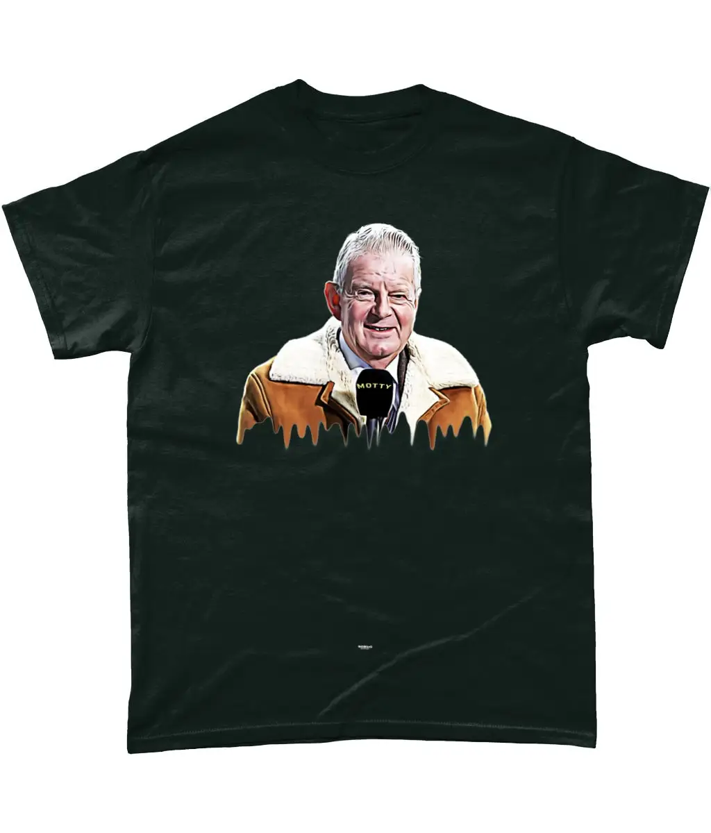 MOTTY T-shirt John Motson Sadly Passed he Was the Voice of