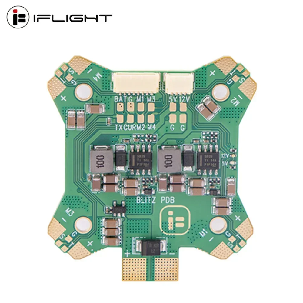 IFlight BLITZ PDB 50A / PDB 80A Pro 4-8S LIPO 330A Płytka dystrybucji zasilania Podwójne wyjście BEC 5V/3A 12V/2A do dronów wyścigowych RC FPV