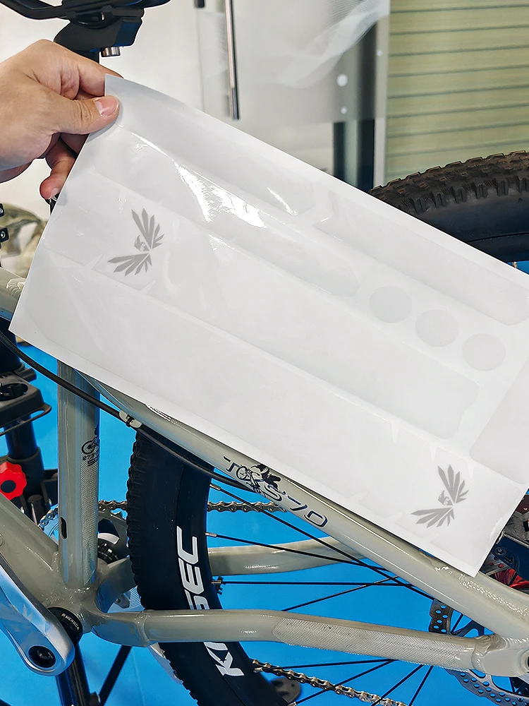 AliExpress KRSEC Bike Frame Short Transparent Protector Stickers MTB Bicycle PVC Protection Film Bike Frame Down Tube Protector Stickers