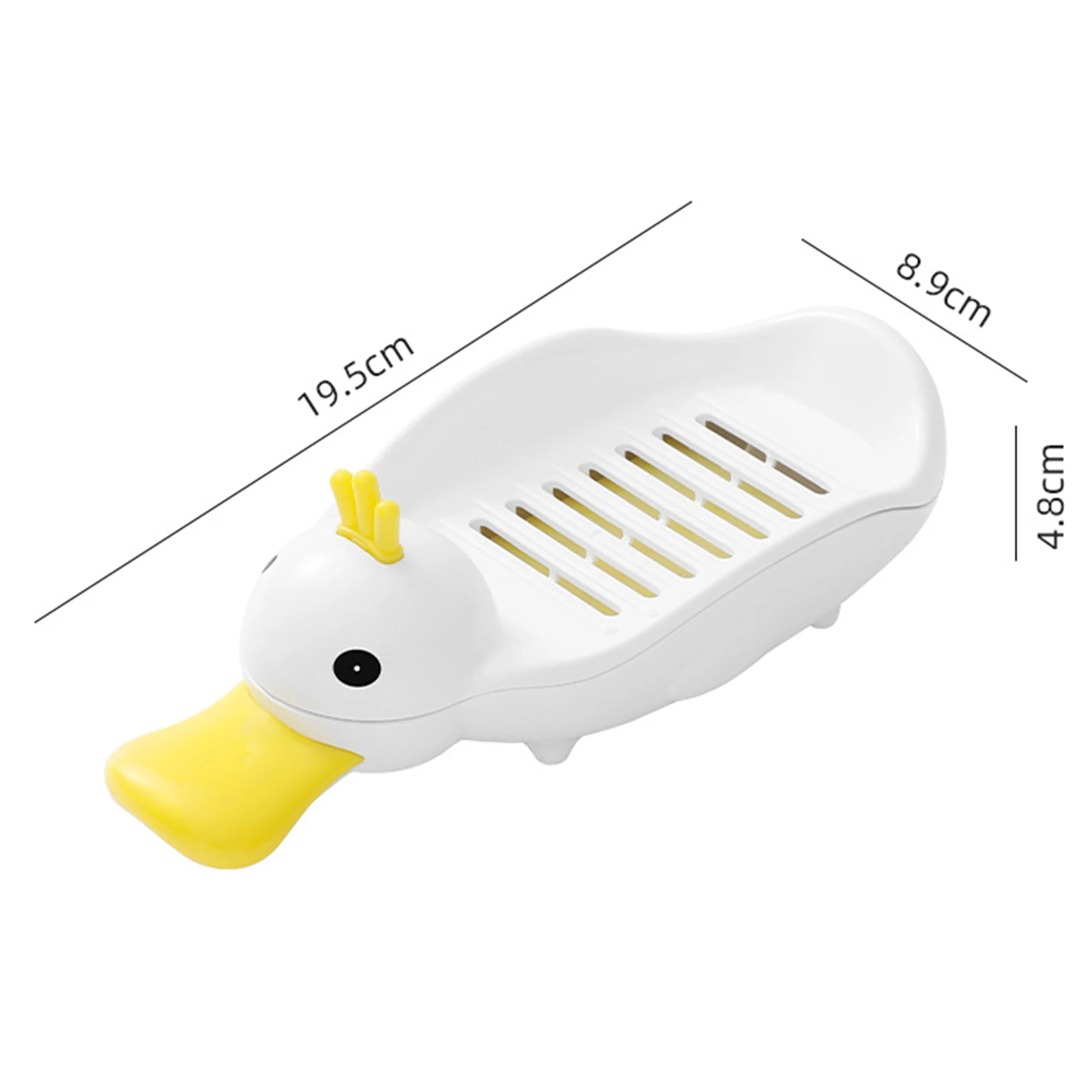 Portable Duck Shape Soap Box Bathroom No Punching Drainage Soap Box Non-slip Washable Soap Box For Bathroom Sink And Shower