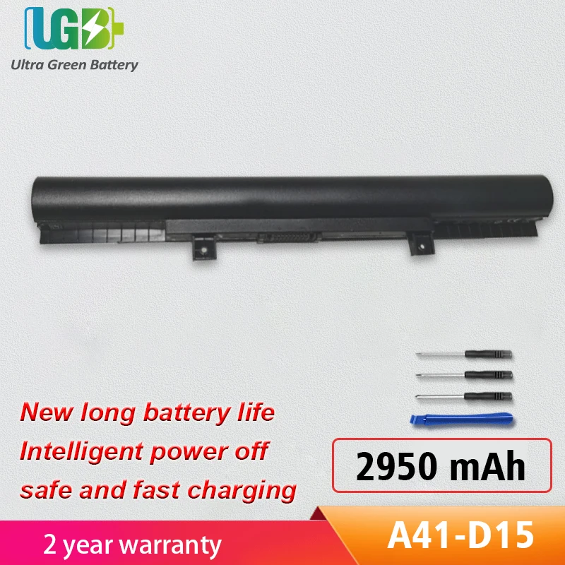 

UGB New A41-D15 Battery For Medion Akoya E6416 P6659 E6424 P6657 ERAZER P6661 A42-D15 A42-D17 A31-D15