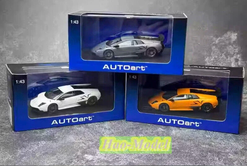 AutoArt 1/43 For Lamborghini LP670-4SV Alloy Diecast Car Model Toys Boys Birthday Gifts Hobby Display Collection Ornaments Gray