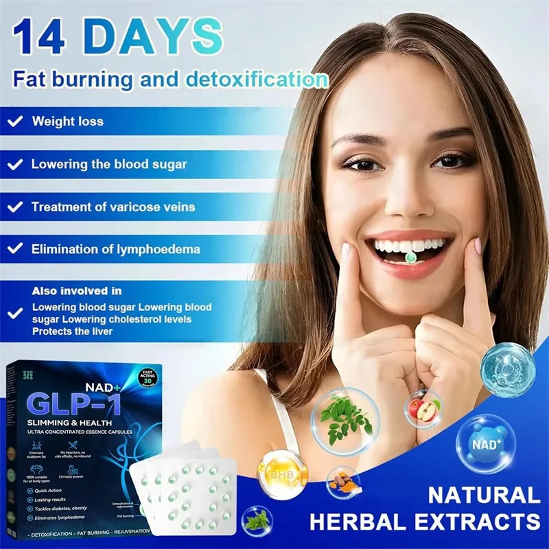 32 Count GLP-1 Health Ultra Concentrated Essence Liquid Natural Ingredients Food Grade Fat-Burners For Men Women Daily Body Care